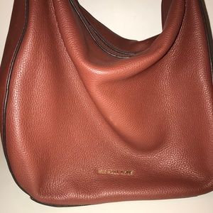 Real Micheal Kors Maroon Leather Shoulder Bag